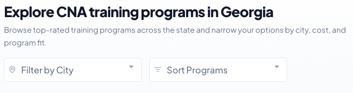 Browse CNA programs on CNAEnroll