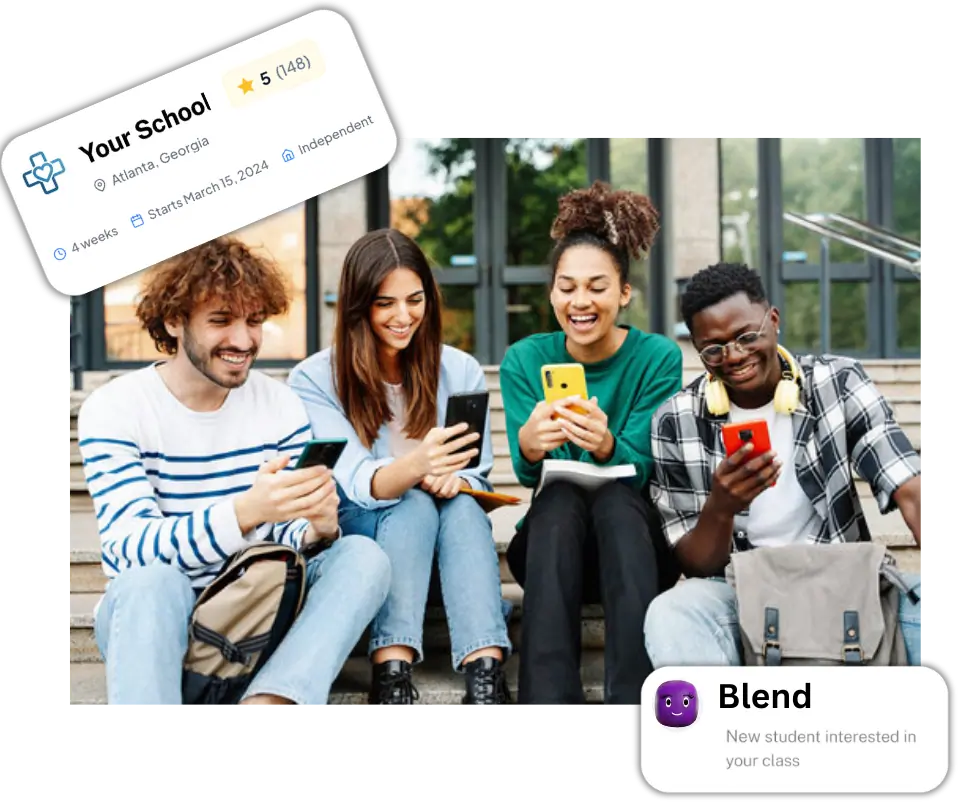 CNA and allied health school students